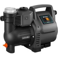 GARDENA Domestic Water Automatic 3500 / 4E: Robust house water pump, fully automatic, with LED flashing light frequency, delivery rate 3500 l / h, thermal protection switch, dry run protection (1757-20), gray / black