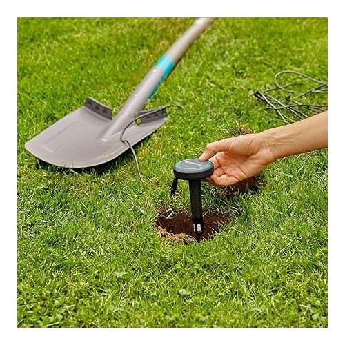  Gardena Soil Moisture Sensor: Automatic Watering, Can Be Used Directly on the Lawn Area, 5 m Long Connection Cable, Expandable with Extension Cable (01867-20)