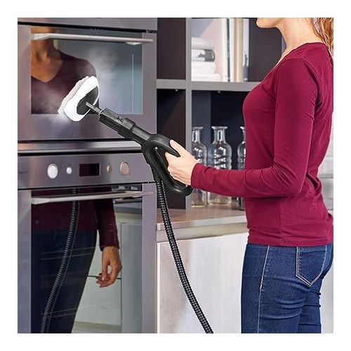  Polti Vaporetto Smart 120 Steam Cleaner with High Pressure Boiler, 4 Bar, Kills and Eliminates 99.99%* of Viruses, Germs and Bacteria, 14 Accessories