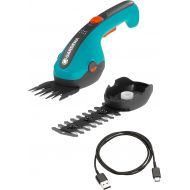 Gardena ClassicCut Li Cordless Grass and Shrub Shears Set, Lawn Edging Shears and Shrub Cutter, Comfort Handle with LED Charge Level Indicator, Blade Change without Tools (9885-20)