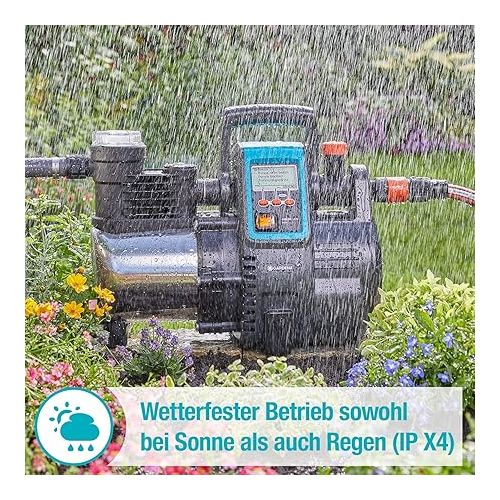  Gardena Premium domestic water machine 6000 / 6E LCD Inox: domestic water pump with 6000 l / h flow rate, 1300 W motor, with LC display, pump housing made of high quality stainless steel (1760-20)