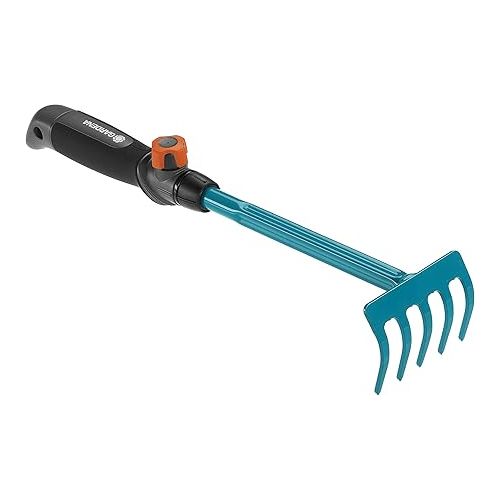  Gardena combisystem Small Appliance Set: Set Consisting of Trowel and Flower Rake for Effortless Planting and Transplanting in Beds and Flower Boxes, Includes Combisystem Small Appliances Handle