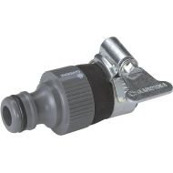 Gardena water thief: Universal tap adapter for connecting the Gardena garden hose to a tap without thread with an outer diameter of 14?17 mm, corrosion-resistant (2908-20)
