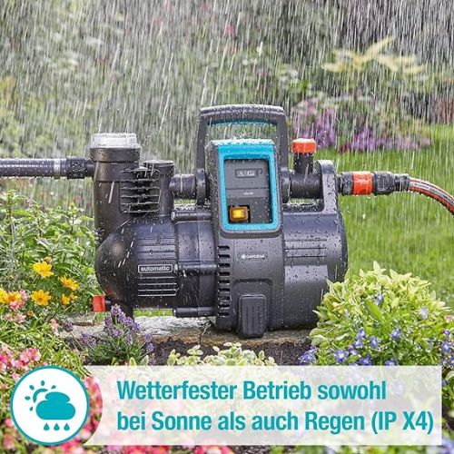  GARDENA domestic water boiler 4000 / 5E: Energy-saving domestic water and irrigation pump with innovative technology, easy operation, flow rate 4000 l / h, quiet operation (1758-20), gray / black