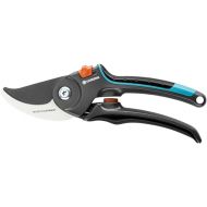 Gardena Secateurs B/M: Plant-Friendly Pruner with Bypass Cutting for Branches and Twigs, Max. Cutting Diameter 24 mm, Integrated Spring in the Handle, Non-stick Upper Blade (8904-20).