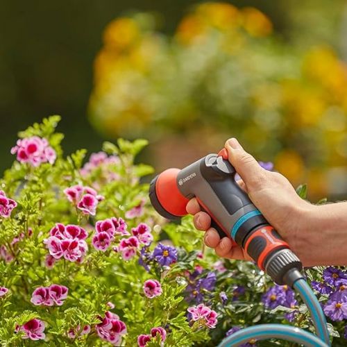  Gardena Watering Sprayer Compact Garden Sprayer, City Gardening Balcony Shower Head, Black, orange, turquoise