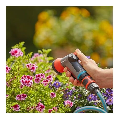  Gardena Watering Sprayer Compact Garden Sprayer, City Gardening Balcony Shower Head, Black, orange, turquoise