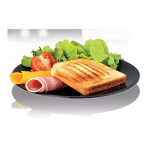  Krups FDK 451 Sandwich Toaster (850 Watt Toast Platter 25 x 12 cm) Black