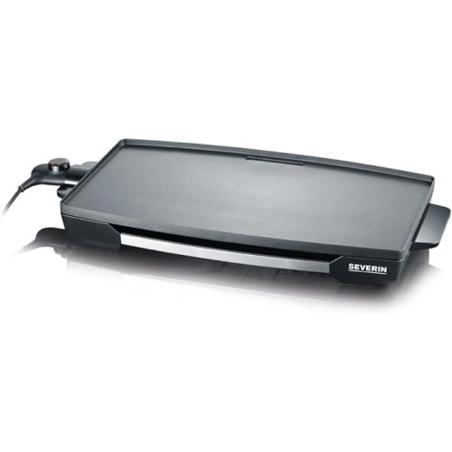  SEVERIN KG 2397 Table Grill (2,200 W, Non-Stick Coated XXL Grill Surface) Stainless Steel / Black
