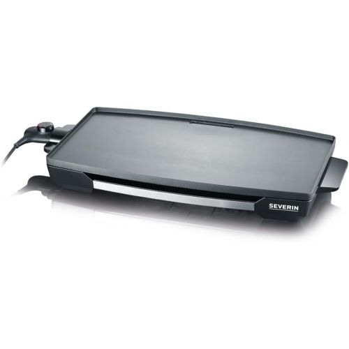  SEVERIN KG 2397 Table Grill (2,200 W, Non-Stick Coated XXL Grill Surface) Stainless Steel / Black