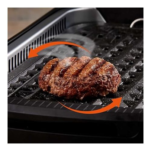  PowerXL Smokeless Grill - Electric Grill - Smokeless & Odourless Grill Enjoyment - with Grill Plate, Grill Grate & Aroma Function - Non-Stick Coating - with Thermal Glass Lid - Indoor Grill - 1500