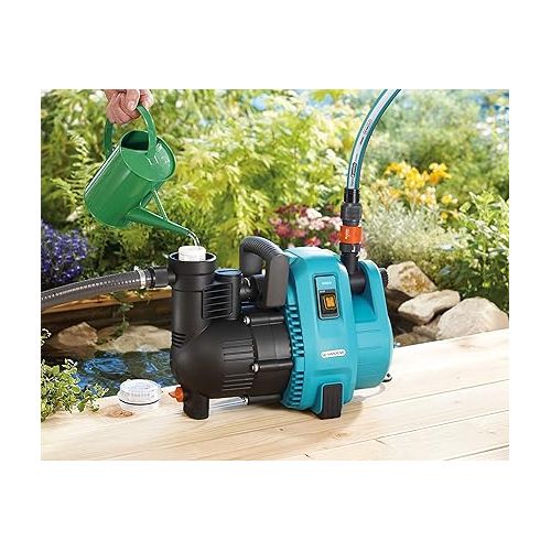  Gardena Comfort Garden Pump 4000/5 Water Pump 4000L/H Integrated Filter, Low Noise, High Performance, Garden Accessories for Water Circulation (1732-20)