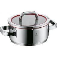 WMF cookware Ø 20 cm approx. 2,5l Function 4 Inside scaling lid - pour off or decant liquids without spilling to keep your dishes and cooker clean. Hollow side handles glass lid Cromargan stainless steel brushed suitable for all stove tops including induction dishwasher-safe