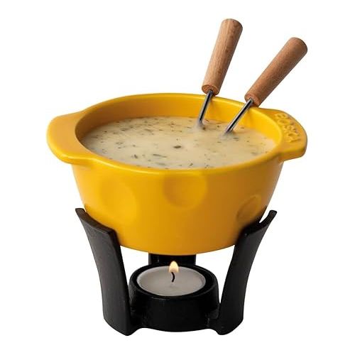  Boska Fondue Set Mini Cheesy for Cheese Fondue and Sauce / 300 ml / Dishwasher Safe Fondue Pot