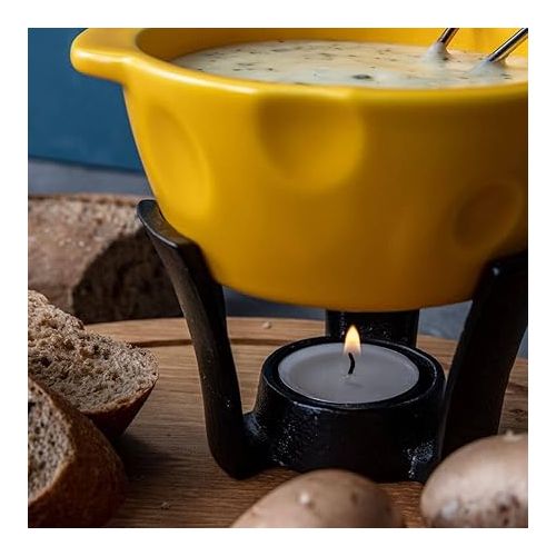  Boska Fondue Set Mini Cheesy for Cheese Fondue and Sauce / 300 ml / Dishwasher Safe Fondue Pot