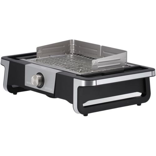  Severin Senoa Boost PG 8113 Grill with 500 °C BoostZone and SafeTouch Housing, 3000 Watt, Black