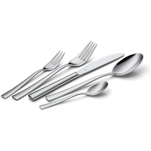  WMF Philadelphia Cutlery Set for 12 People, 60 Pieces, Monobloc Knife, Polished Cromargan Stainless Steel, Glossy, Dishwasher Safe
