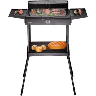 Electric Grill | 2,000 Watt | Thermostat | Continuous Temperature Control | Table Grill | Stand Grill | Party Grill | Electric BBQ Grill | Table Grill | Cool Touch Handles