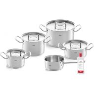 Fissler Original Profi Collection Stainless Steel Cooking Pot Set, 5 Pieces, Includes Metal Lid + Free Stainless Steel Care Induction [Exclusive to Amazon]