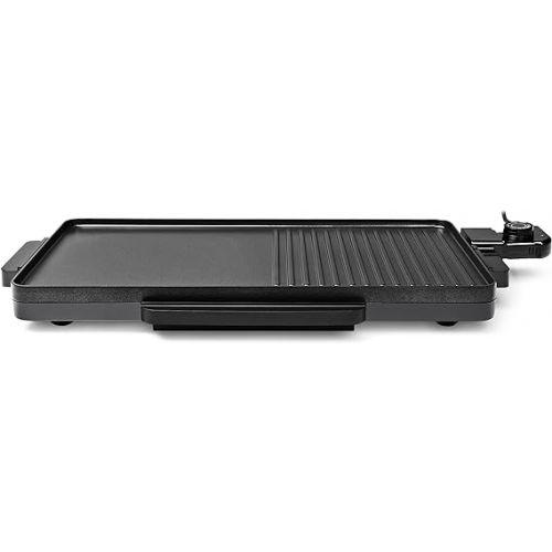  Tristar BP-2750 Table Grill, 2000 Watt, Non-Stick Coating, Grease Collection Container, 49 x 27 cm Grill Surface