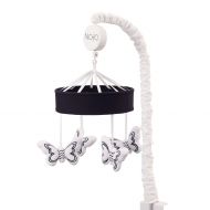 NoJo Dreamer - Black/White Butterflies Musical Mobile