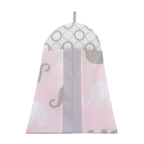  NoJo Dreamer - Pink/Grey Elephant 8 Piece Comforter Set