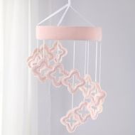 NoJo Chantilly Ceiling Mobile, Pink, White
