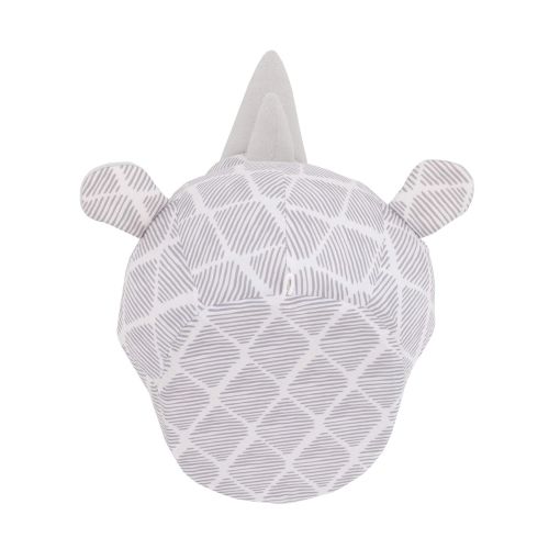  NoJo Grey & White Rhino Plush Head Wall Decor, Grey, White