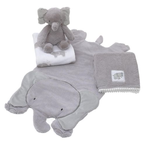  Visit the NoJo Store Little Love by NoJo Super Soft Tummy Play Time Mat, Elephant, Gray