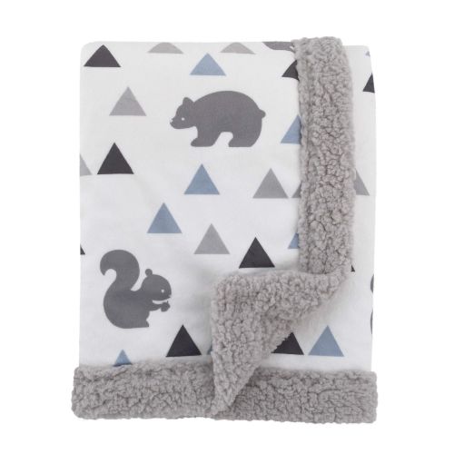  NoJo Aztec Forest 4 Piece Nursery Crib Bedding Set - Appliqued Comforter, 100% Cotton Crib Sheet, Dust Ruffle, and Nursery Organizer, Navy, Tan, Ivory, Mint