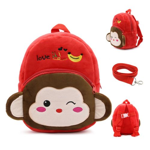  NoSayB Baby Cartoon Small Toddler Backpack,Kid Bag Soft Stuffed Animal Cartoon Safety Anti-lost Strap Rucksack