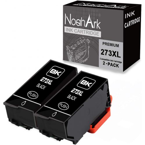  NoahArk 2 Packs 273XL Remanufacture Ink Cartridge Replacement for Epson 273XL 273 XL T273XL for Expression Premium XP-520 XP-800 XP-600 XP-610 XP-620 XP-820 XP-810 Printer(2 Black)