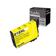 NoahArk 1 Pack 212XL Remanufacture Ink Cartridge Replacement for Epson 212XL 212 T212XL High Yeild for Workforce WF-2830 WF-2850 Expression Home XP-4100 XP-4105 Printer (1 Yellow)