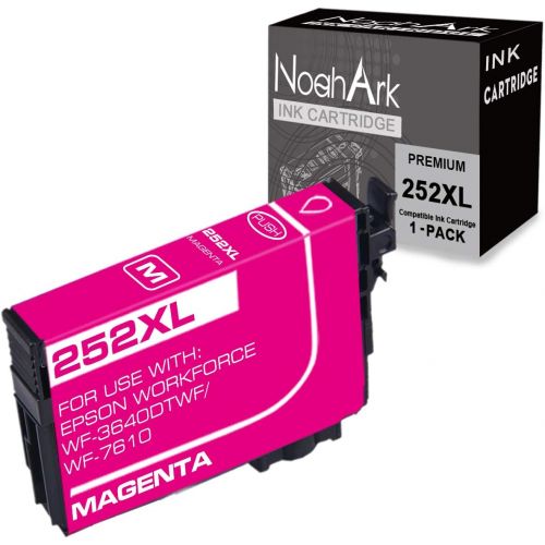  NoahArk Remanufactured Ink Cartridge Replacement for Epson 252XL T252XL 252 XL for Workforce WF-3630 WF-3640 WF-7610 WF-7620 WF-7110 WF-3620 WF-7210 WF-7710 WF-7720 Printer (1 Mage