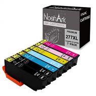 NoahArk 7 Packs 277XL Remanufactured Ink Cartridge Replacement for Epson 277 High-Capacity for Epson Expression XP-850 XP-860 XP-950 XP-960 Printer (2BK/1C/1M/1Y/1LC/1LM,7-Pack)