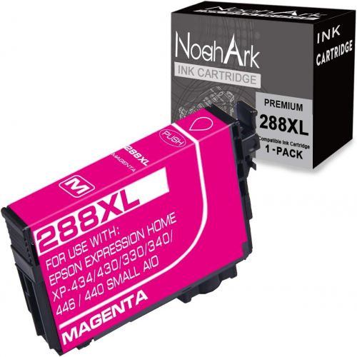  NoahArk 1 Packs 288XL Remanufacture Ink Cartridges Replacement for Epson 288 XL 288XL T288XL for Expression Home XP-430 XP-440 XP-330 XP-340 XP-434 XP-446 Printer (1 Magenta)