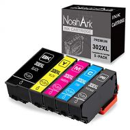 NoahArk 5 Packs 302XL Remanufacture Ink Cartridge Replacement for Epson 302 302XL T302 T302XL use for Epson Expression Premium XP-6000 XP-6100 Printer (Black, Photo Black, Cyan, Ma