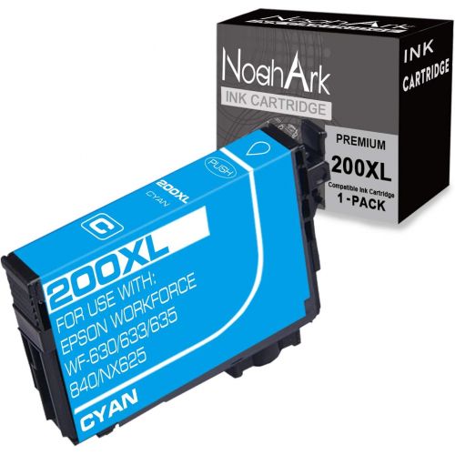  NoahArk 1 Packs 200XL Remanufactured Ink Cartridge Replacement for Epson 200 XL 200XL T200XL use for Expression Home XP-200 XP-300 XP-310 XP-400 XP-410 Workforce WF-2520 WF-2530 WF