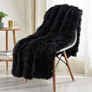 [아마존베스트]Noahas Shaggy Longfur Throw Blanket with Sherpa Warm Underside, Super Soft Cozy Large Plush Fuzzy Faux Fur Blanket, Lightweight and Washable Kids Girls Room Decorative Blanket, 50x