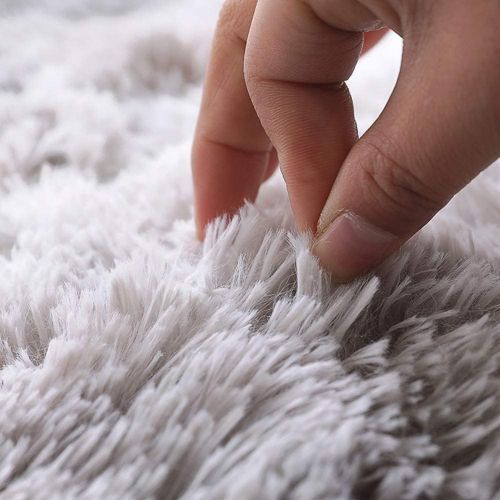  [아마존베스트]Noahas Abstract Shaggy Rug for Bedroom Ultra Soft Fluffy Carpets for Kids Nursery Teens Room Girls Boys Thick Accent Rugs Home Bedrooms Floor Decorative, 4 ft x 6 ft, Dark Blue