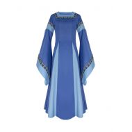 Nobility Baby Womens Renaissance Medieval Royal Vintage Long Sleeved Costume Dress