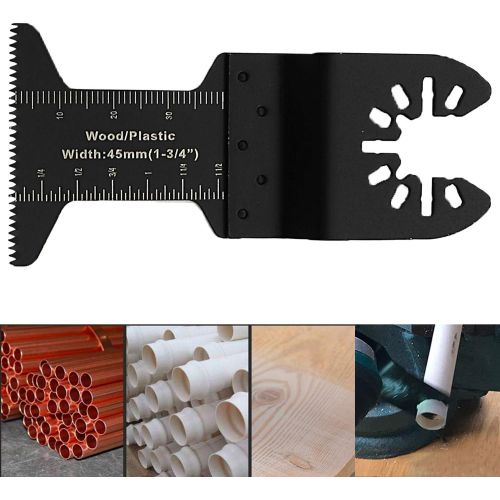  Nobrand 71 Piece Oscillating Tool Blades, Assorted Oscillating Saw Blades Multi-Tool Quick Release Wood & Metal Saw Blades Fit for Multimaster, Bosch, Makita, Rockwell, Ryobi, Craftsman, R