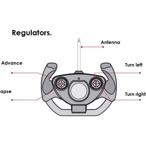  Nobrand Ferrari Laferrari RC Car Radio Control Red Color Radio Remote Control Cars 1:14 Scale Vehicle LED Light 9V X 1 Controller for Adults& Kids