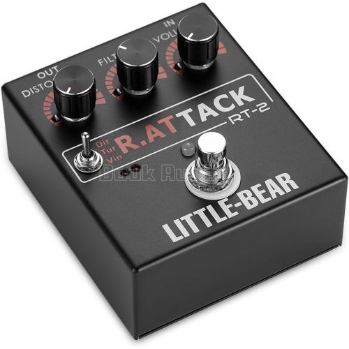  Nobsound Little Bear 3 Rat Tack Guitar Bass Distortion Effector Effect Stomp Box Fuzz Pedal LED