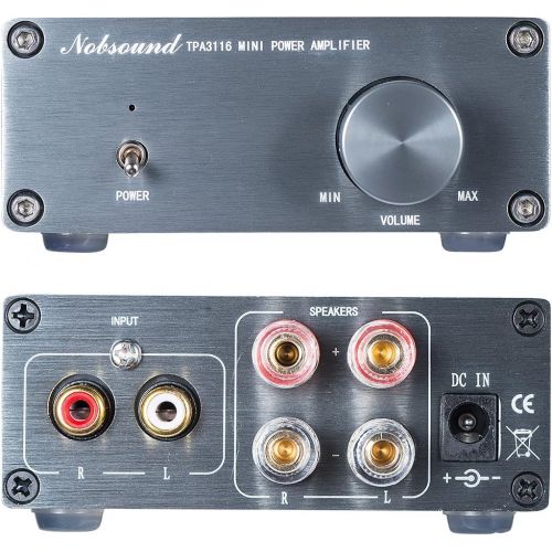  [아마존베스트]Nobsound Mini TPA3116 Audio HIFI 2.0 Channel Stereo Output Digital Power Amplifier 50WX2 DIY