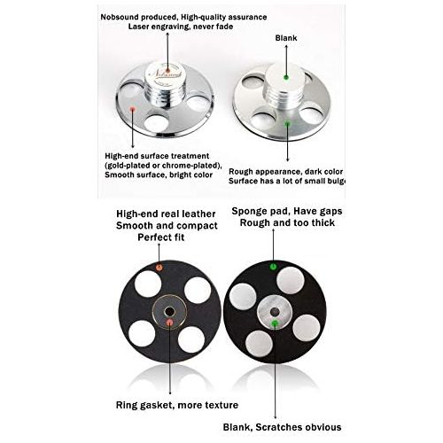  Nobsound STB-01 LP Vinyl Turntables Metal Disc Stabilizer Record Weight HiFi (Gold)