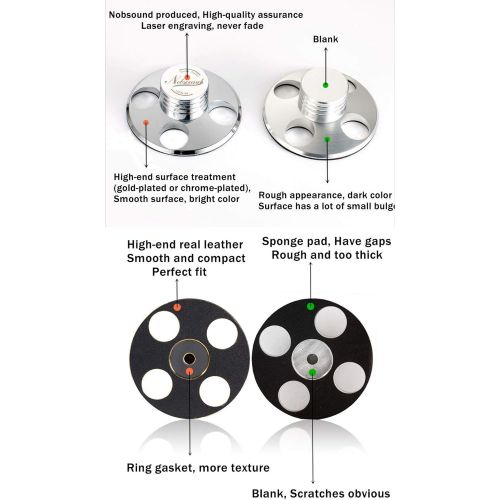  Nobsound STB-01 LP Vinyl Turntables Metal Disc Stabilizer Record Weight HiFi (Gold)