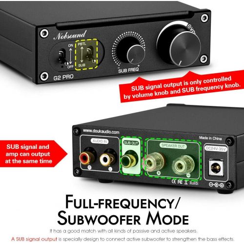  [아마존베스트]Nobsound G2 PRO Hi-Fi 300W Subwoofer Audio Mono Channel Class D Power Amplifier