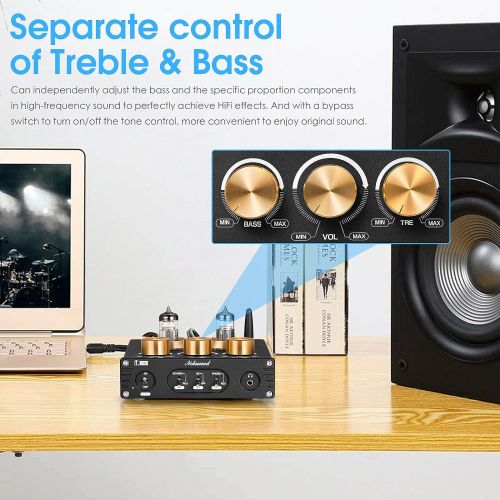  Nobsound Mini Bluetooth Vacuum Tube Preamp USB DAC Headphone Amplifier Receiver APTX-HD