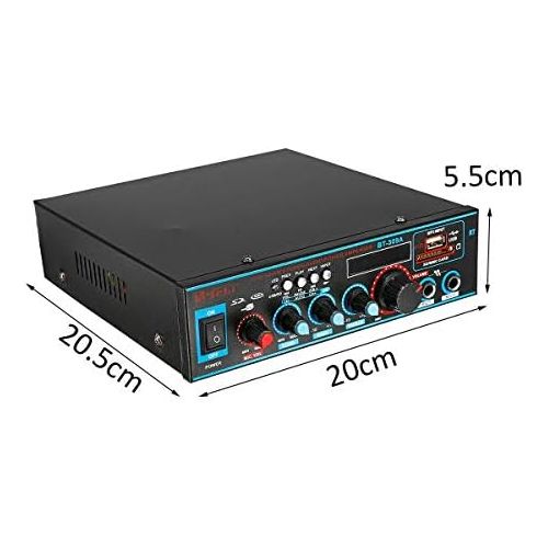  [아마존베스트]-Service-Informationen 800W Bluetooth Car Home Amplifier HiFi Stereo Audio Digital Amp MP3 SD MIC (BT-309A 800W)